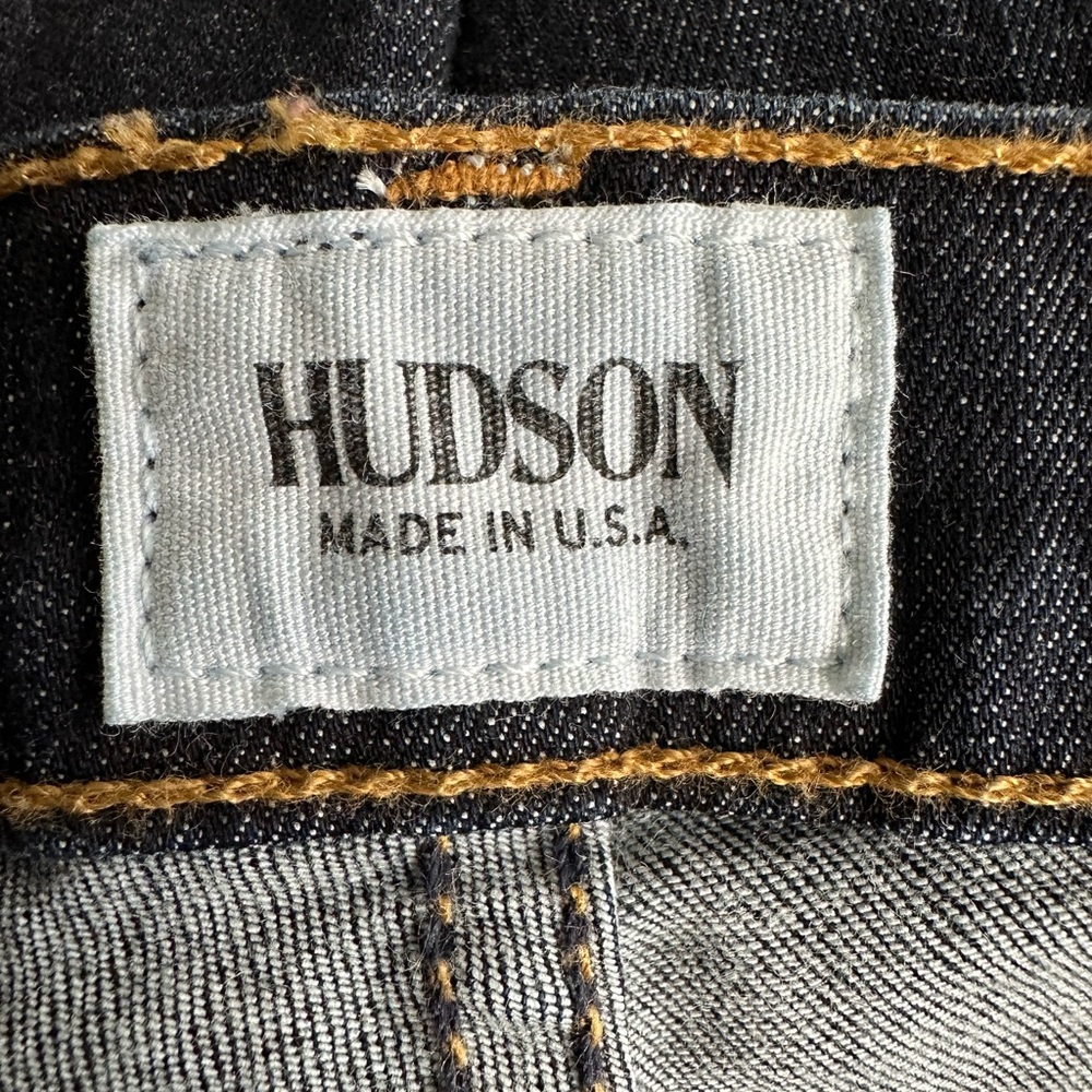 Hudson Charlotte Moto Super Skinny Jeans Dark Wash Style WM493DIF Size 26 - Picture 12 of 16
